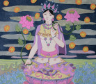 White Tara with Ocean and Stars