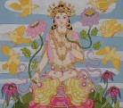White Tara with Golden Birds