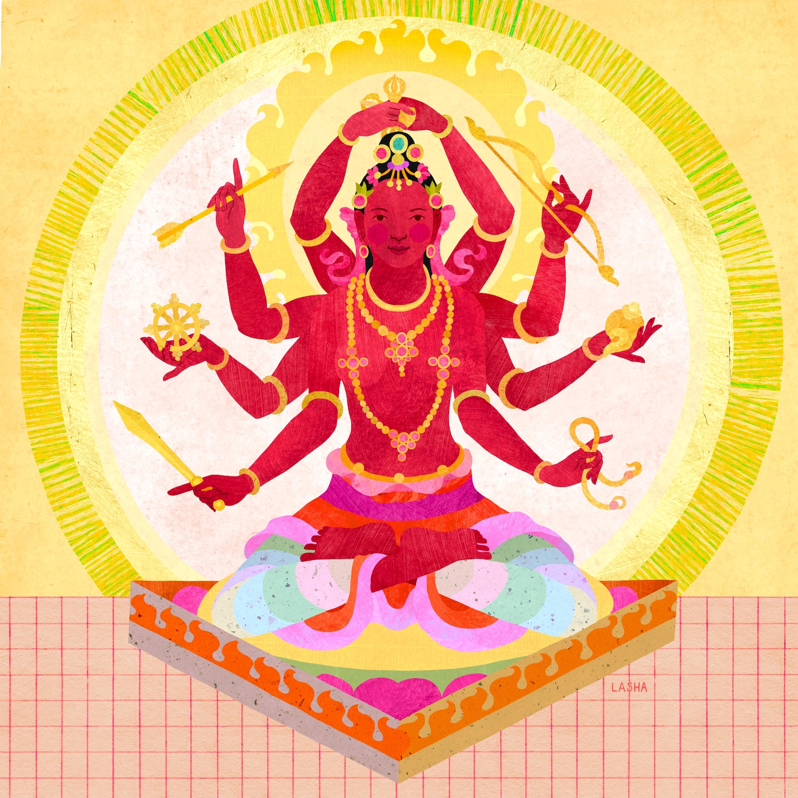 Heroic Red Tara ~ Pravita Tara ~ Rabtupa We Drolma