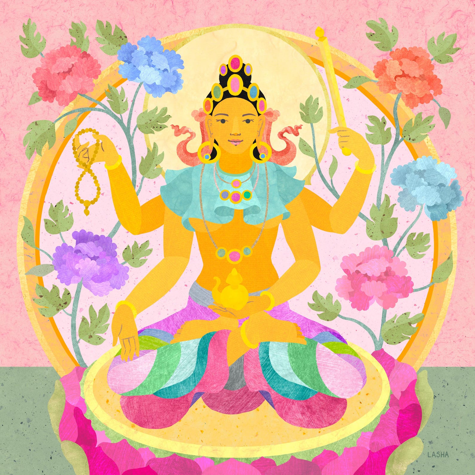 Golden Tara of Crown Victorious ~ Usnisa Vijaya Tara ~ Tsug Tor Nam Pal Gyal We Drolma