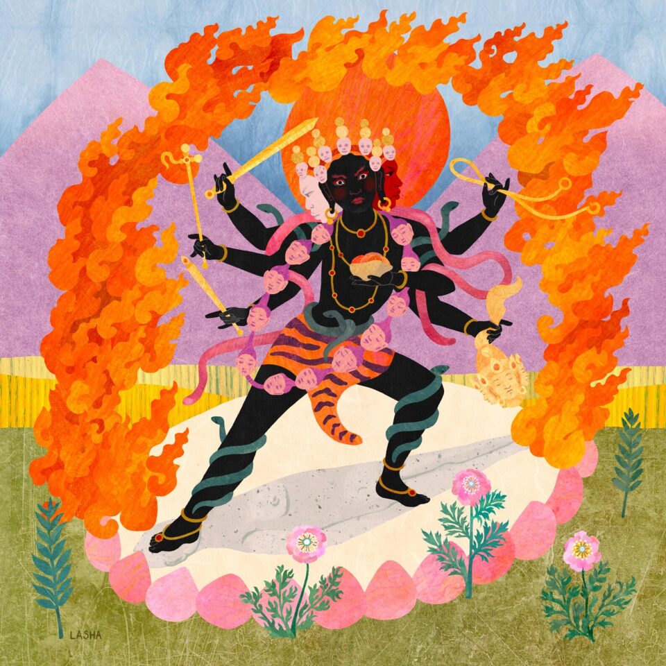 Wrathful, Shaking and Frowning Tara ~ Bhrkuti Tara ~ Tro Nyer Yo We Drolma