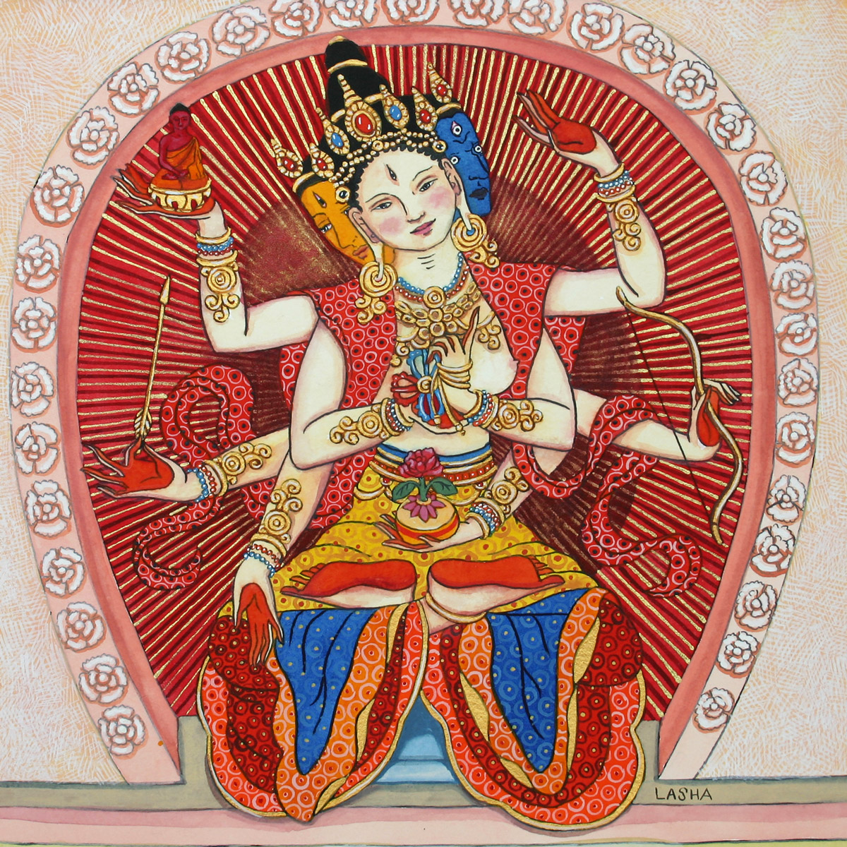 Ushnisha Vijaya in a Stupa